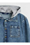 Nevavm Hooded Boy's Jean Shirt with Difference - 4