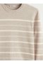 Vizyon New Season Crew Neck Striped Men's Knitwear Sweater - 6