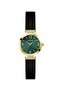 Ladies Black Gold Tone Analog Watch