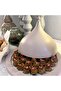 Ivory Conical Dessert & Dates Stand with Tassel – 12 Inch Ramadan & Eid Table Decor Holder - 5