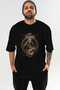 Viking Mythology 1 Pre-Printed Black Oversize T-Shirt Men Women Cotton Crew Neck T-Shirt - 2