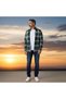 Slim Fit Plaid Long Sleeve Men's Sports Shirt
