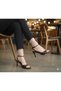 (Angel) Women's Single Band Heeled Shoes Brown - 4