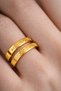 Men's and Women's Steel Ayetel Kürsi Prayer Ring in 3 Colors - 2