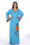 Women's embroidered wide jalabiya dress