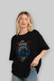 Heimdall Front Printed Black Oversize T-Shirt Men Women Cotton Crew Neck T-Shirt - 4