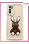 Fallow Brown Edges Thick 3D Embossed Bunny Lumia Silicone Case for Oppo A16 - 3