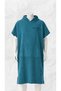 Petrol Blue Hooded Towel Poncho Unisex – Sea & Beach Poncho with Pockets