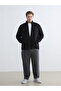 Esvab • Modern & Distinctive Standard Fit Stand Collar Fleece Men's Zippered Sweatshirt - 3
