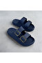 Men's Double Buckle Lightweight Soft Sole Beach Pool Casual Slippers - 3