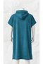 Petrol Blue Hooded Towel Poncho Unisex – Sea & Beach Poncho with Pockets - 2