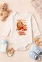 Baby Bodysuit with Funny Text and My Lion Family Printed on It, 100% Cotton Body (Newborn & Baby)