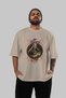 Viking Mythology 1 Pre-Printed Beige Oversize T-Shirt Men Women Cotton Crew Neck T-Shirt - 5