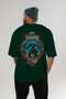 Hrungnir Back Printed Green Oversize T-Shirt Men Women Cotton Crew Neck T-Shirt - 5