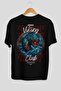 Jörmungandr Back Printed Black Oversize T-Shirt Men Women Cotton Crew Neck T-Shirt - 2