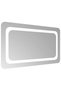 LED bathroom mirror, 70x40 cm - 4