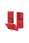 Samsung Galaxy S25 Ultra Ring Case - with Neck Strap - Card Holder - Multi-Purpose Cover - Red