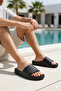 ®   I Titans Men's Confort Daily Pool Beach Comfortable Soft Eva Slippers Black - 3
