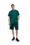 Short Sleeve Regular Fit Basic Hooded Sports T-Shirt - 2