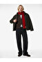Stand Collar Long Sleeve Zippered Cashmere Jacket