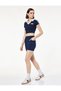 High Waist Pocketed Slim Fit Biker Sports Leggings with Stitching Detail