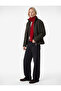 Stand Collar Long Sleeve Zippered Cashmere Jacket - 2