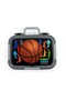 Kids Black Basketball Patterned Stainless Steel Lunch Box 39222 - 5