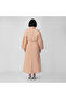 Brown Cotton Poplin Full-Length Dress - 3