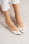 Elmina Pearl Floral Timeless Elegance Trend Low Heel Shoes - 3