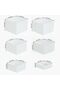 6pcs White Acrylic Boxes Table Display Stand as Buffet Risers and Stands - 2