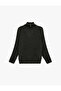 Regular Fit Long Sleeve Collar Detailed Half Zipper Knitwear Sweater - 3