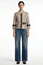 Women's Mink Brown Lems Judge Collar Snap Jacket 412104-31326.1