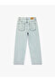 Straight Stoned Blue Women's Jean Trousers 6Sal40024Md - 6