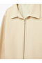 Regular Fit Long Sleeve Pocket Shirt Collar Zipper Bomber Jacket - 4