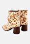 Women Medium Animal Print Zipper Closure Ankle Boots, Brown - 2