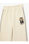 Wide Leg Sweatpants with Elastic Waist and Detailed Embroidery - 3
