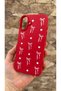 iPhone 16 Compatible Heart Bow Patterned Silicone Shock-Absorbing Classic Protective Rubber Case - 4