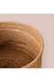 Mustard Covered Knitted Basket - Beige / Black - 22X11 cm - 5