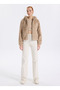 Brown Hooded Onlvida Fur Hooded Jacket Cc Otw - 2