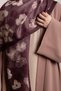 شال ناعم من مجموعة Fall Serenade منقوش - بلون البرقوق - 5
