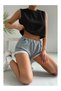 Women's Crew Neck Sleeveless Crop T-Shirt - 4