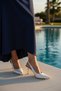 Non-Slip Sole 6cm Thin Heels Matte Shiny Closed Front Open Back Women's Evening Dress Shoes - 4