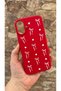 iPhone 16 Compatible Heart Bow Patterned Silicone Shock-Absorbing Classic Protective Rubber Case