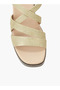 Women Glitter Detail Buckle Closure Sandals - 5