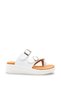 Women's White Orthopedic Flip-Flops with Cross Straps, Soft Sole, Anatomical Comfortable Daily Slippers - 2