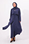 Cape Detailed Drawstring Waist Long Tunic Modest Wear Set 1183 – Form Series - 7
