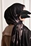 شال بولوت فلورا منقوش ناعم - أسود - 5