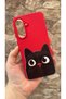 Samsung Galaxy A26 Compatible Cute Black Cat Patterned Silicone Shock Absorbing Classic Protective Case