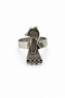 Adjustable Silver Color Ring with Girl Figure – Adorable Character Design - 2