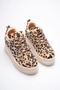 Women's Leopard Patterned Hidden Heel Sneaker Bp04Ms01E - 8